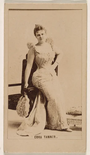 Cora Tanner, from the Actresses series (N245) issued by Kinney Brothers to promote Sweet Caporal Cigarettes by Kinney Brothers Tobacco Company, photograph, 1890