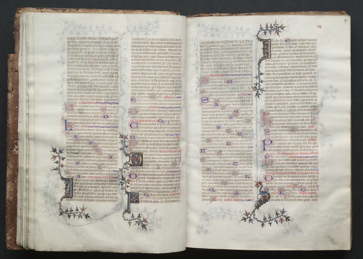 The Gotha Missal: Fol. 16v, Text by Master of the Boqueteaux, book, 1370-1380