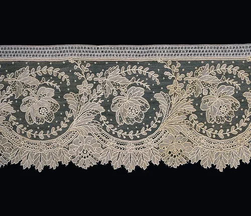 Flounce by Belgium, textile, 1875-1900