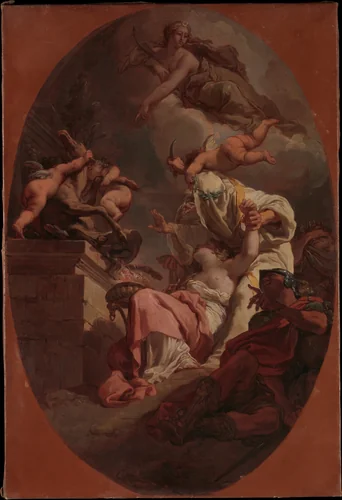 The Sacrifice of Iphigenia by Gaetano Gandolfi, painting, 1789