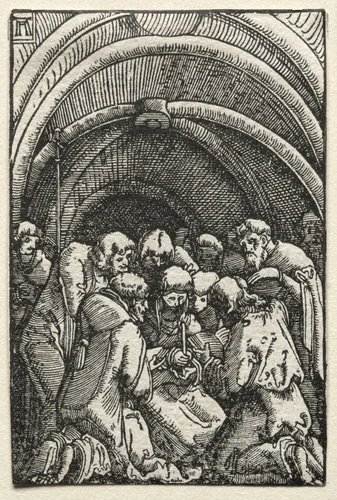 The Fall and Redemption of Man: The Death of the Virgin by Albrecht Altdorfer, print, 1510-1520