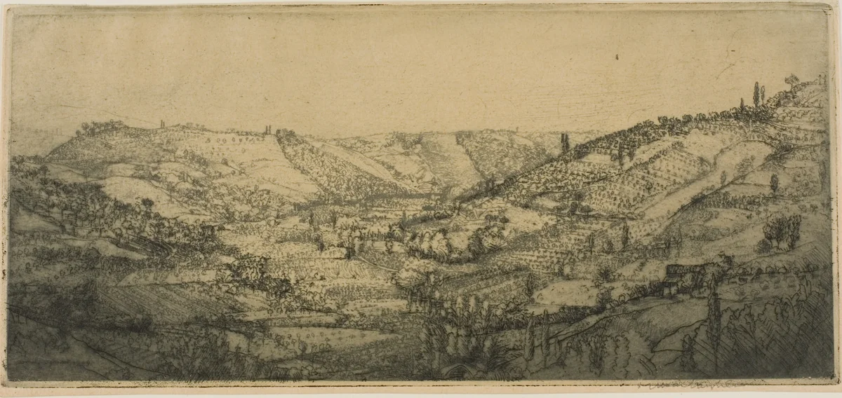 Val d'Ema by Donald Shaw MacLaughlan, print, 1909