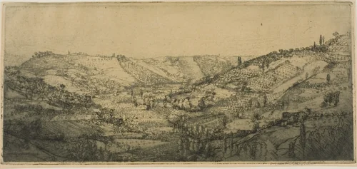 Val d'Ema by Donald Shaw MacLaughlan, print, 1909