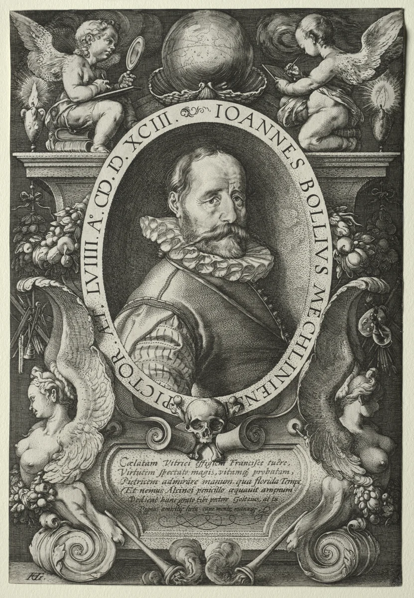 Hans Bol by Hendrick Goltzius, print, 1593