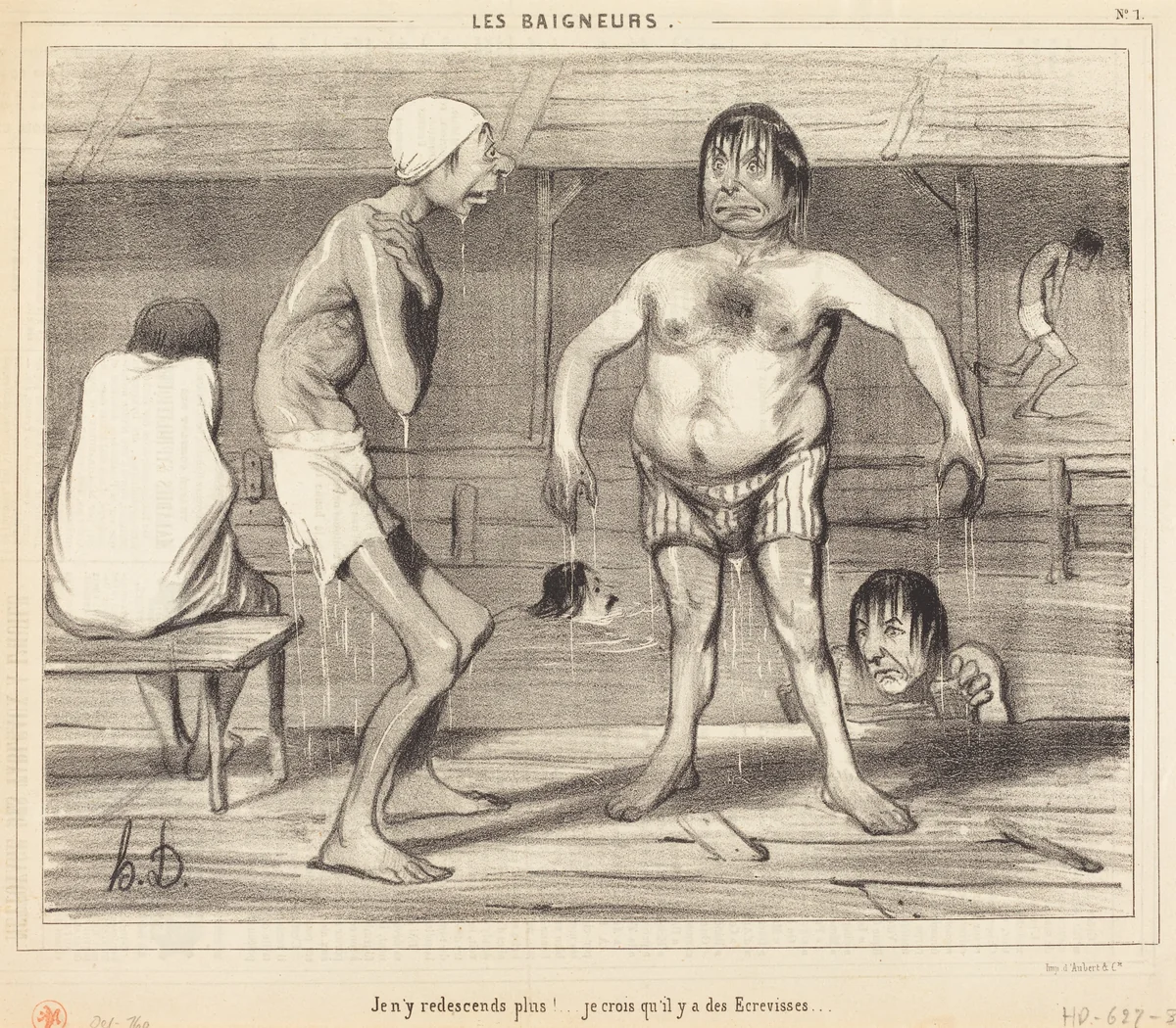 Je n'y redescends plus!... je crois... by Honoré Daumier, print, 1839