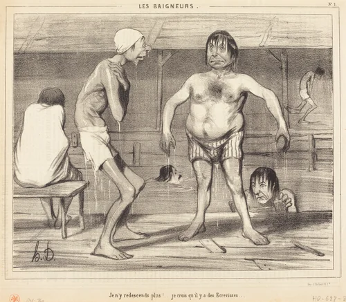 Je n'y redescends plus!... je crois... by Honoré Daumier, print, 1839