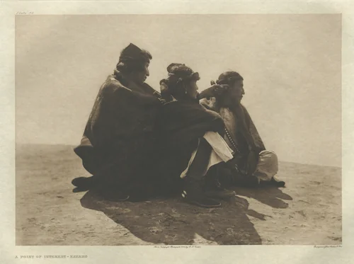 Portfolio I, Plate 36: A Point of Interest-Navaho by Edward Curtis, other, 1904