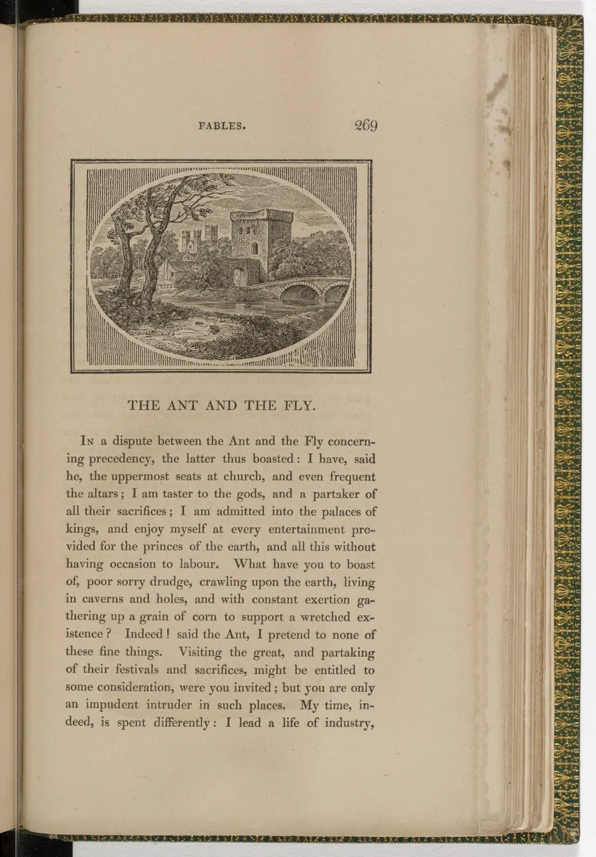 Headpiece (page 269) from The Fables of Aesop by Thomas Bewick, illustrated book, 1818