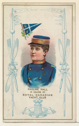 Pauline Hall in Colors of Royal Canadian Yacht Club, from the Yacht Colors of the World series (N140) issued by Duke Sons & Co. to promote Honest Long Cut Tobacco by W. Duke, Sons & Co., print, 1890