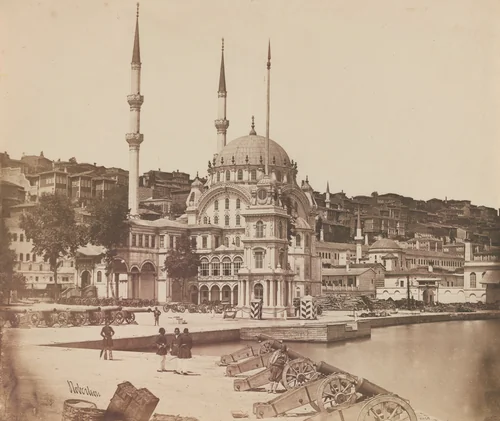 Arsenal and Mosque of Kiledeh Ali Pasha by James Robertson; Felice Beato; Antonio Beato, photograph, 1857