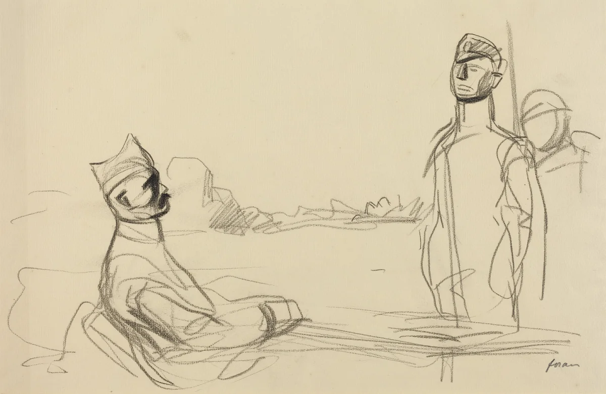 Toward Justice by Jean-Louis Forain, drawing, 1914-1919