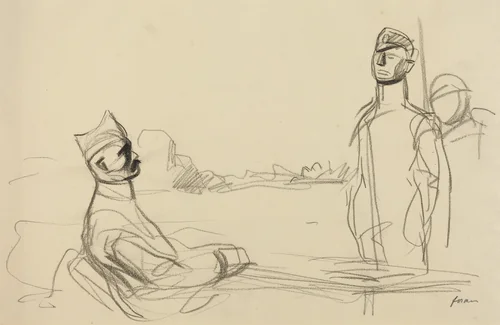 Toward Justice by Jean-Louis Forain, drawing, 1914-1919