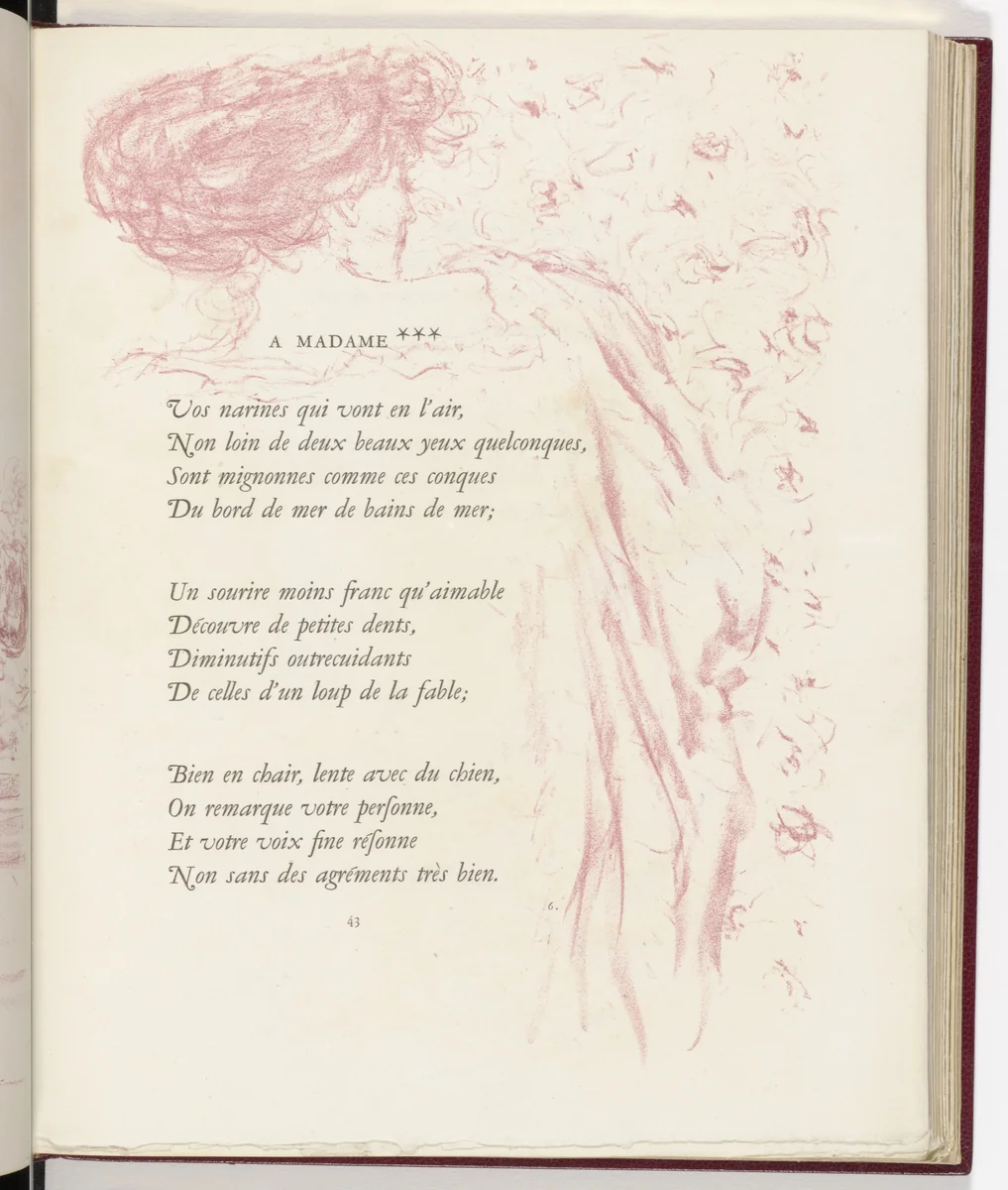 In-text plate (page 43) from Parallèlement (In Parallel) by Pierre Bonnard, illustrated book, 1900