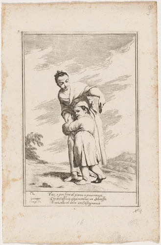 Menghina Quiets Cacasenno with a Chestnut Cake by Giuseppe Maria Crespi, print, 1705-1715