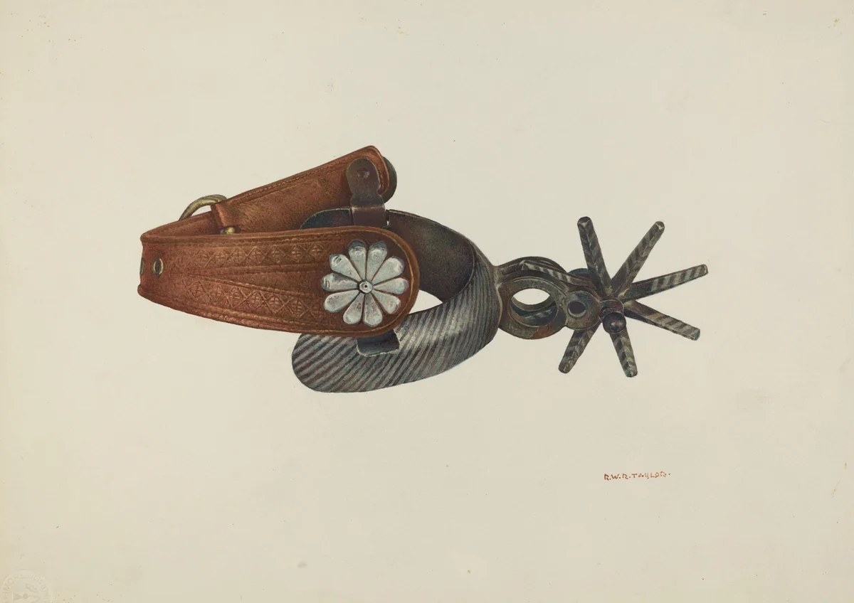 Spur by Robert W.R. Taylor, index of american design, 1938