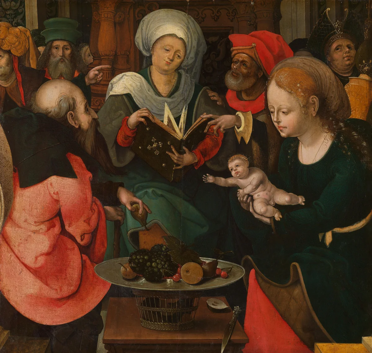 Holy Kinship by Master of the Lille Adoration, painting, 1520-1530