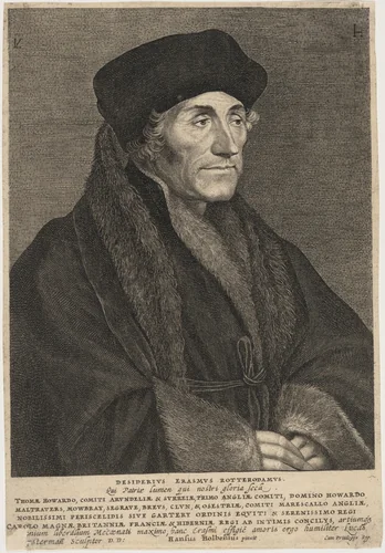 Desiderius Erasmus by Lucas Emil Vorsterman
Hans Holbein the Younger, print, 1595-1675