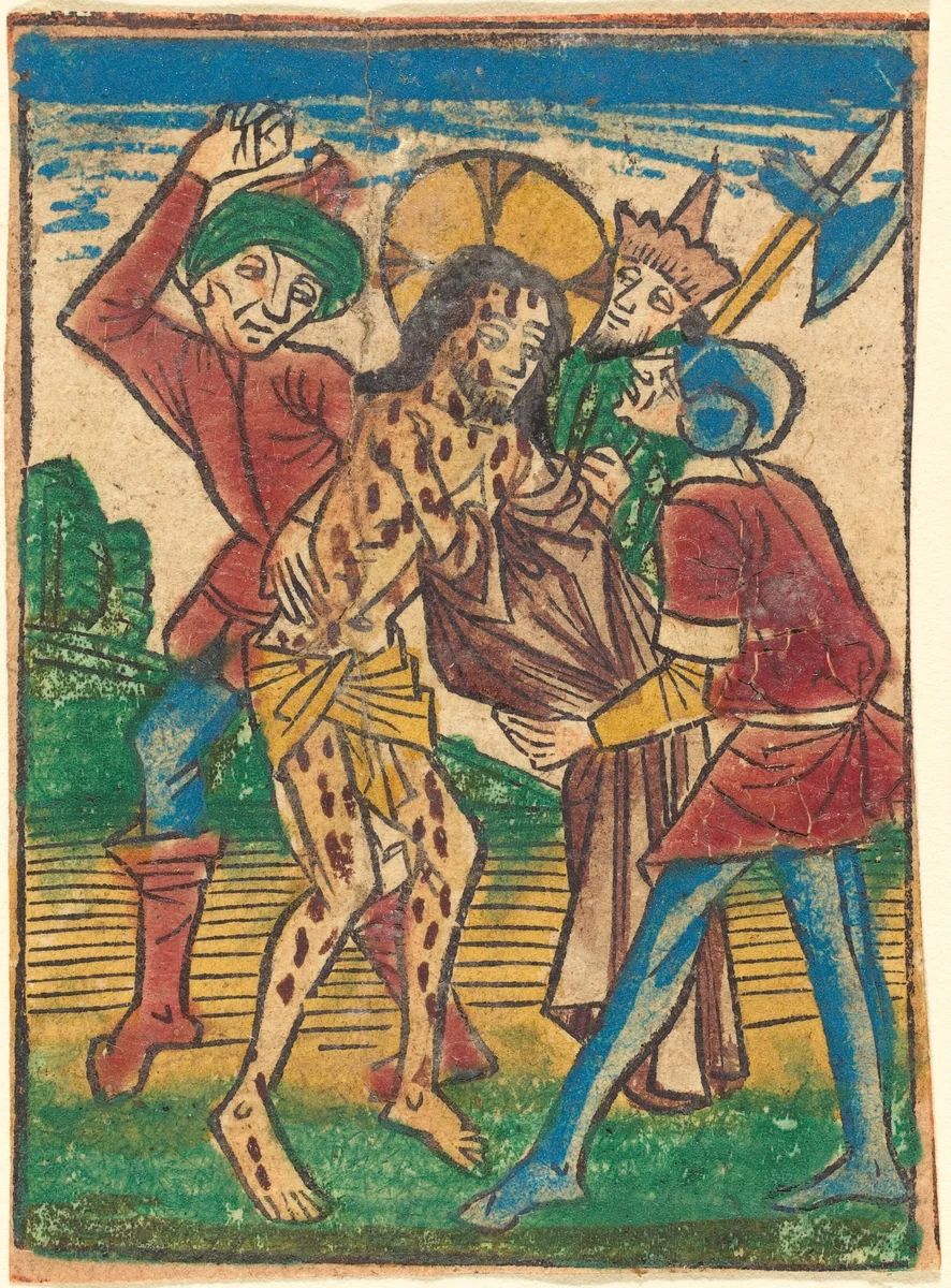 Christ Stripped by German 15th Century, print, 1490