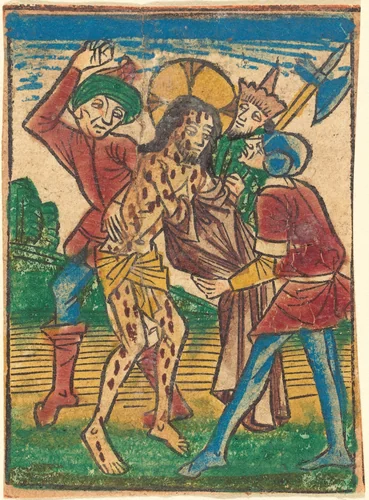 Christ Stripped by German 15th Century, print, 1490