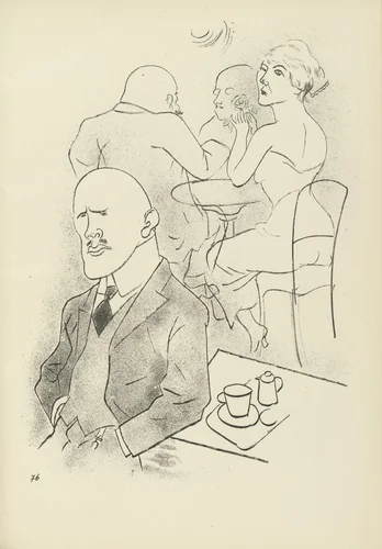 Krise (plate, folio 93) from Ecce Homo by George Grosz, illustrated book, 1922