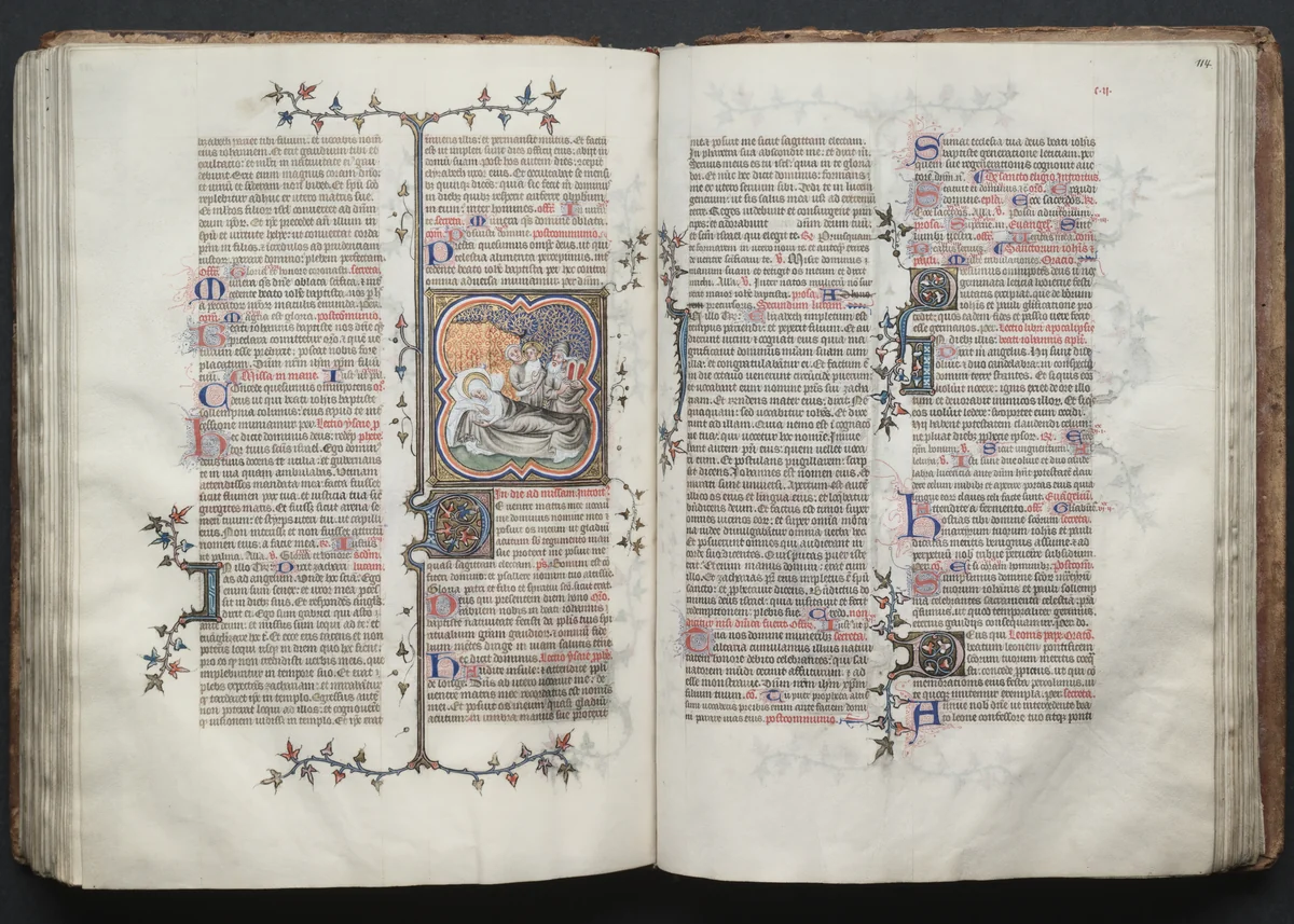 The Gotha Missal: Fol. 114r, Text by Master of the Boqueteaux, book, 1370-1380
