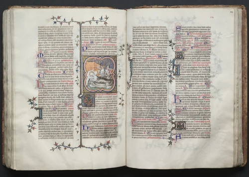 The Gotha Missal: Fol. 114r, Text by Master of the Boqueteaux, book, 1370-1380