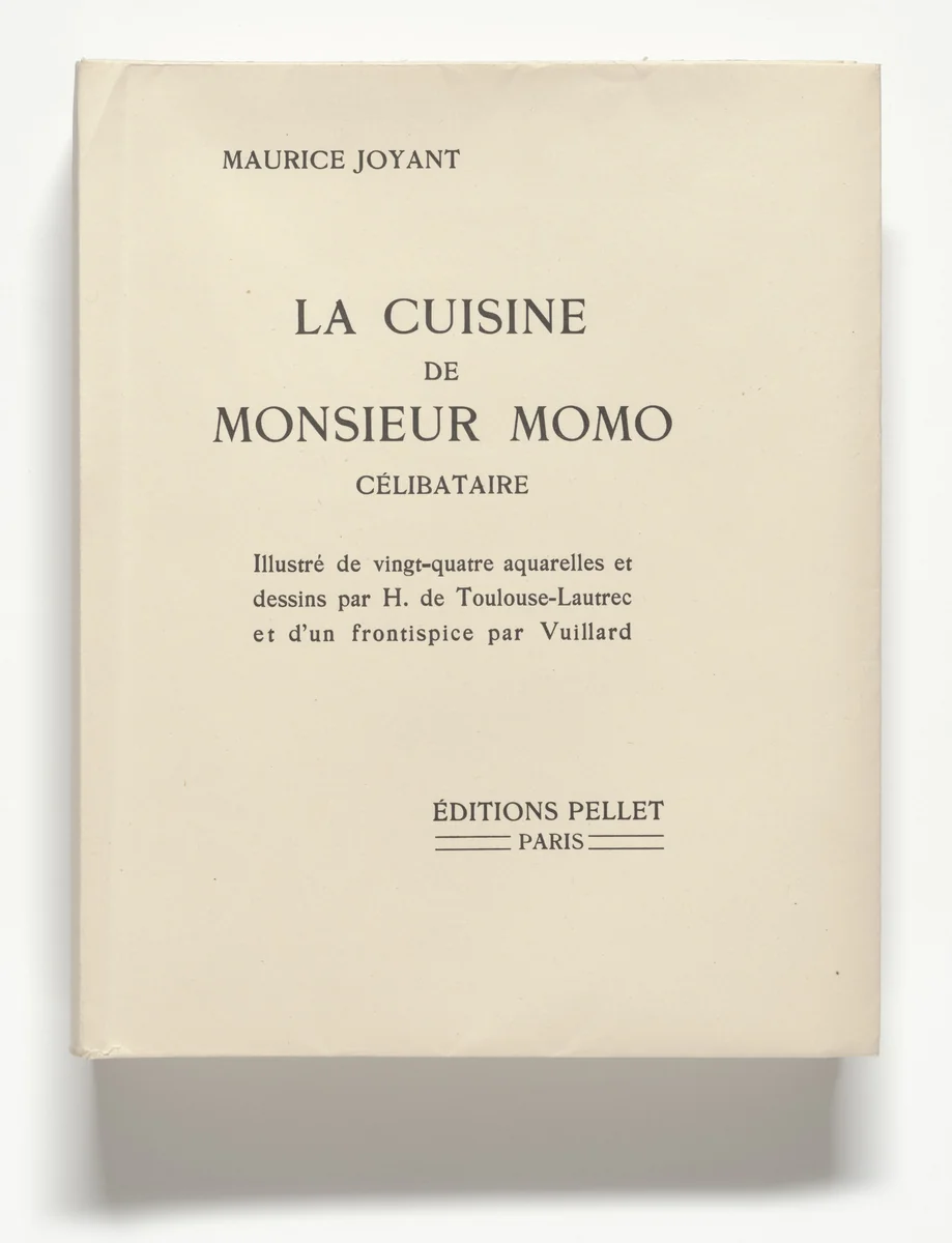 La Cuisine de Monsieur Momo célibataire by Henri de Toulouse-Lautrec, Édouard Vuillard, illustrated book, 1880