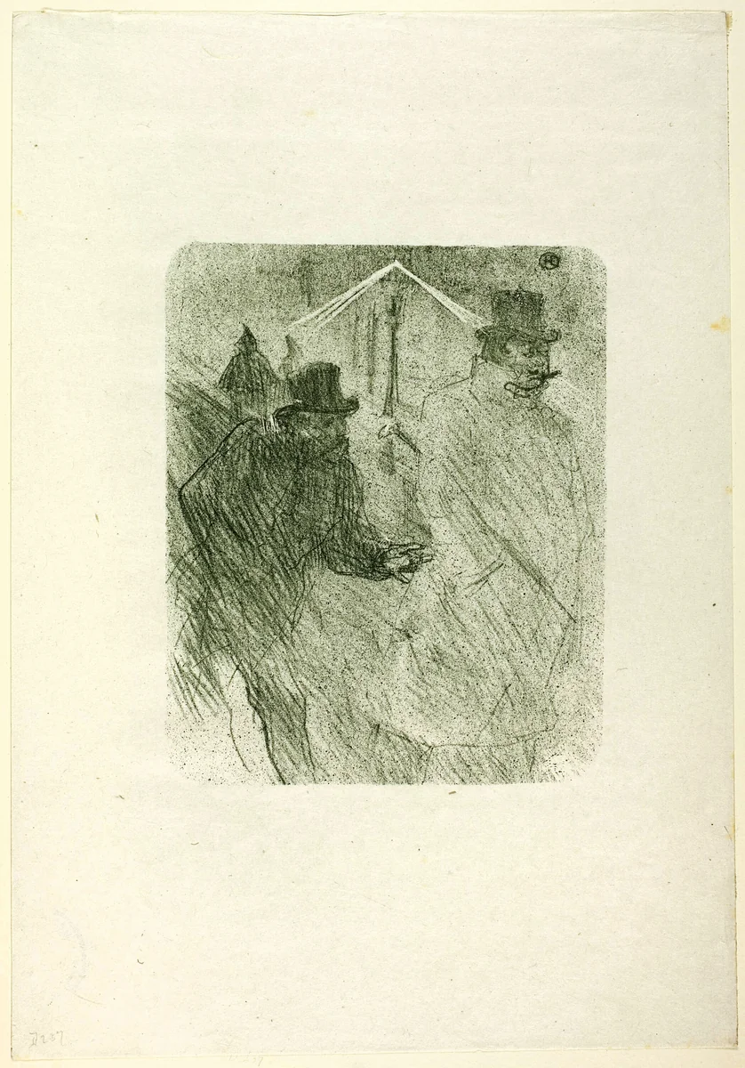Baron Moïse Begging, from Au Pied du Sinaï by Henri de Toulouse-Lautrec, print, 1897