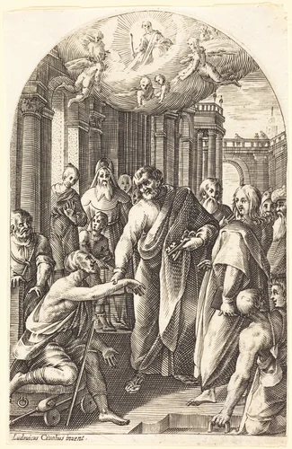 Peter and John Healing the Lame by Jacques Callot
Ludovico Cardi, print, 1608-1611