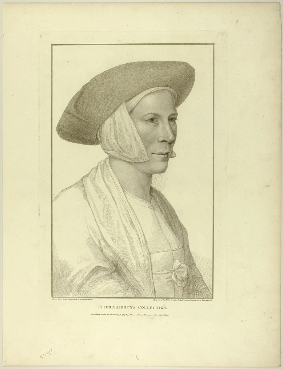 Portrait of a Peasant Woman by Francesco Bartolozzi, print, 1799