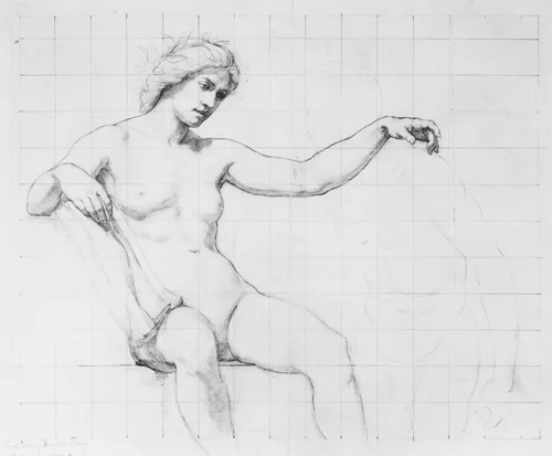 Study for "Science Instructing Industry" by Kenyon Cox, artwork, 1898