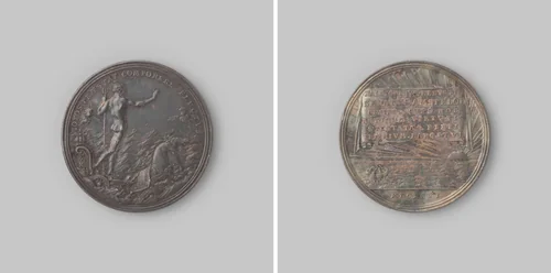 Op de demping van het aansprekersoproer te Amsterdam naar aanleiding van de keur op het begraven by anonymous, metalwork, 1696