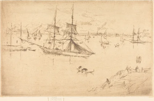 Lagoon: Noon by James McNeill Whistler, print, 1879-1880