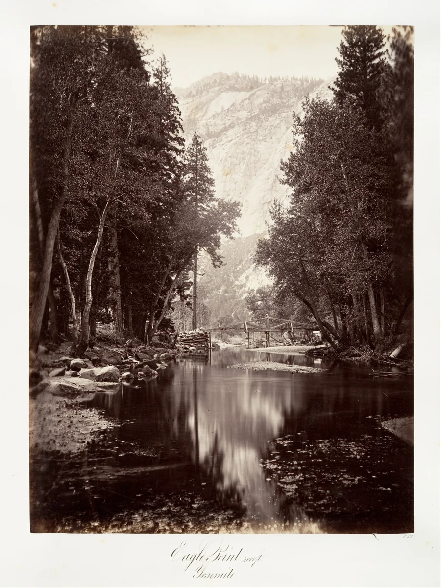 Eagle Point, 4,000 feet, Yosemite by Carleton E. Watkins, photograph, 1870-1874