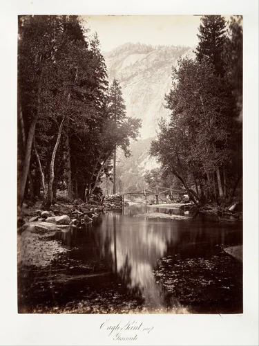 Eagle Point, 4,000 feet, Yosemite by Carleton E. Watkins, photograph, 1870-1874