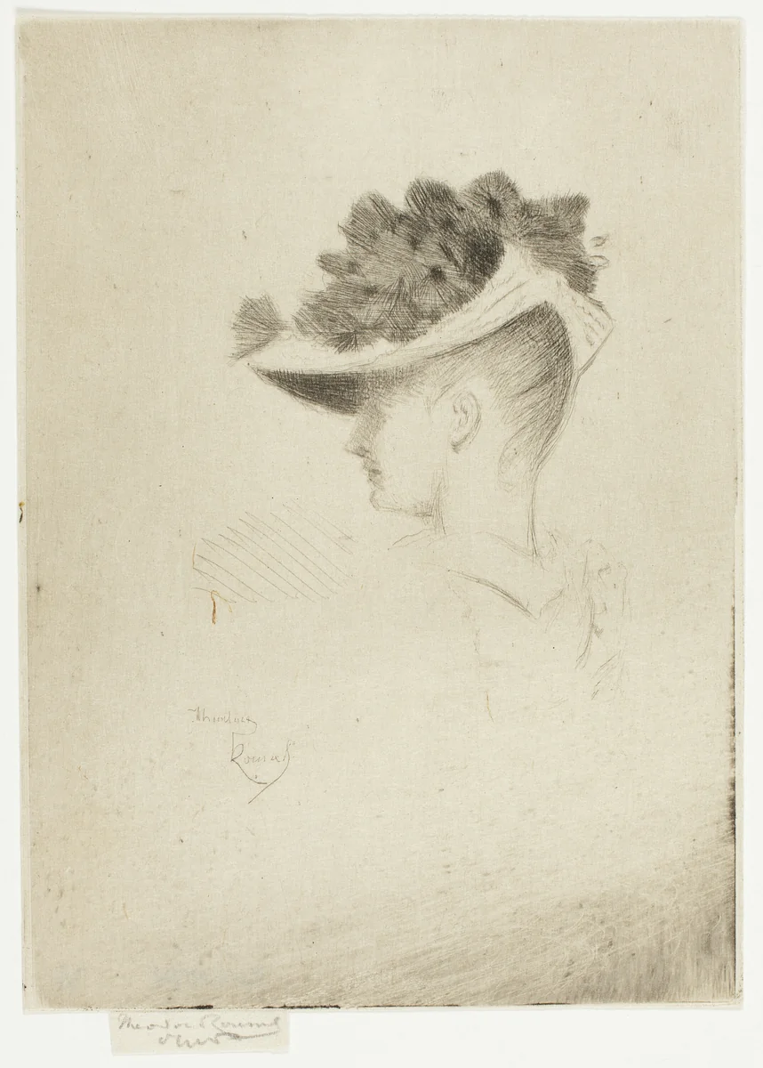 The Henley Hat by Theodore Roussel, print, 1890