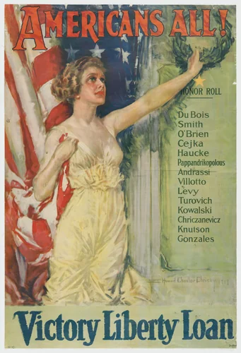 Americans All! Victory Liberty Loan by Howard Chandler Christy, design, 1919