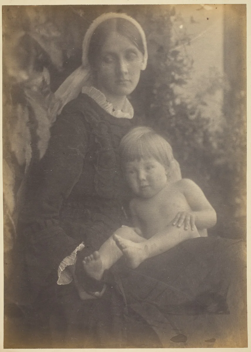Mrs. Herbert Duckworth with Gerald Duckworth by Julia Margaret Cameron, photograph, 1872
