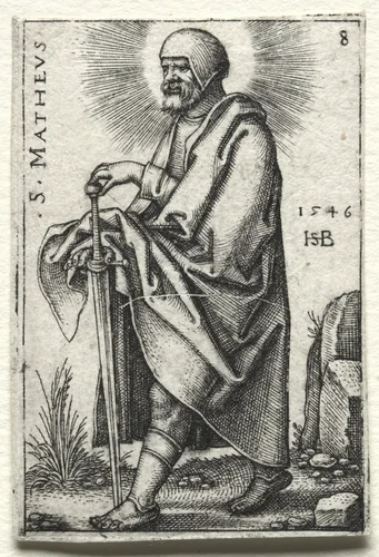 St. Mark by Hans Sebald Beham, print, 1545-1546