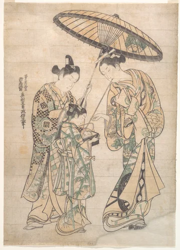 Two Figures by Okumura Masanobu (奥村政信), print, 1691-1768