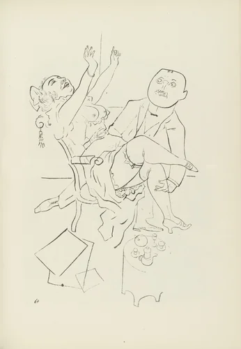 An der Grenze (plate, folio 78) from Ecce Homo by George Grosz, illustrated book, 1922