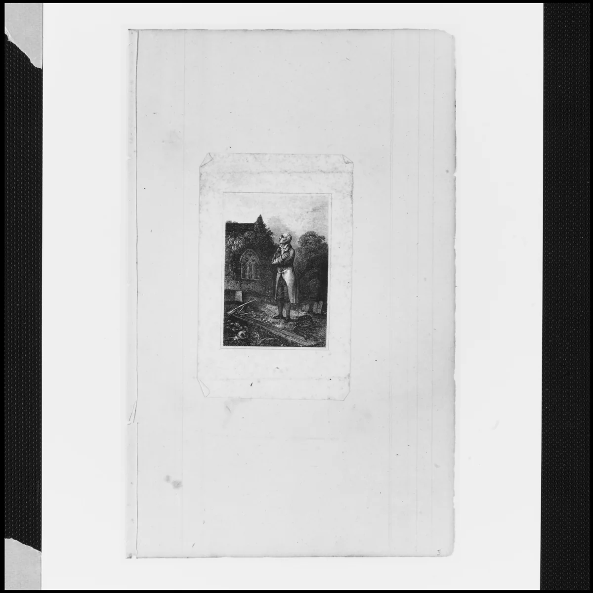 Engraved Plate (from Sketchbook) by John William Casilear, artwork, 1811-1893