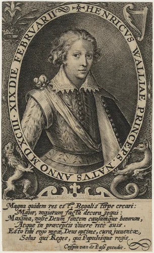 Henry Frederick, Prince of Wales by Crispijn van de Passe I, print, 1604