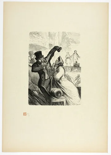 Le couplet final, from Tirage Unique de Trente-Six Bois by Charles Maurand, print, 1862