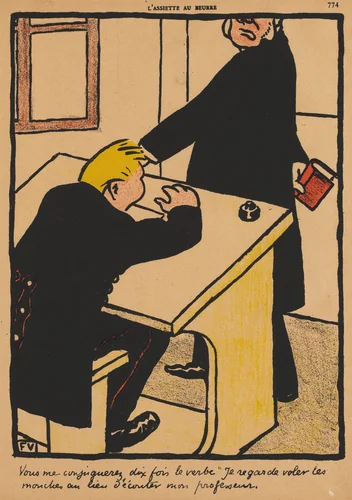 You shall conjugate... by Félix Vallotton, print, 1901