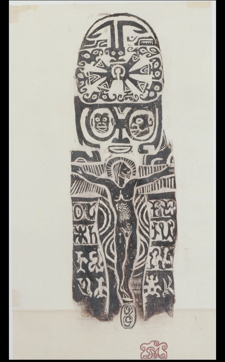 Christ on the Cross by Paul Gauguin, print, 1926