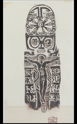 Christ on the Cross by Paul Gauguin, print, 1926