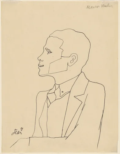 Monroe Wheeler by Jean Cocteau, drawing, 1927