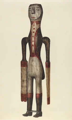 Whirligig by Yolande Delasser, index of american design, 1935-1942