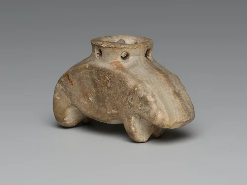 Amulet of a Hippopotamus by Egyptian, metalwork, -3500--3000